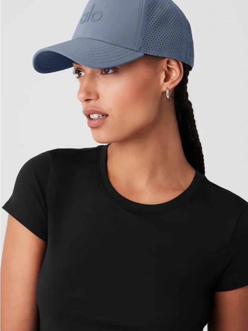 ALO Yoga NWT District trucker hat. Bluestone color.